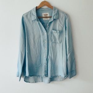 Light weight denim button down